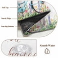 thumbnail image 6 of 3'x5' Rug for Living Room Bedroom, Spring Washable Area Rugs Non-Slip Carpet Mats, Farmhouse Bicycle Botanical Floral Flowers Indoor Low Pile Area Rug Runner for Kitchen, Mudroom, 6 of 8