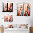 thumbnail image 4 of Designart "Constructed Horizons in Constructivism IX" Constructivism Framed Wall Art Set Of 2 - Orange Abstract Gallery Wall Frame Set For Home Decor, 4 of 7