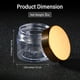 thumbnail image 2 of Frascos de almacenamiento SATINIOR de plástico transparente de 60 ml con tapas (paquete de 24), 2 of 7