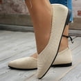 thumbnail image 6 of Mqqzkk Women's Pointed Toe Shoes Comfortable Dress Flats Lightweight Mesh Knitted Breathable Flat Shoes, 6 of 8