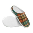 thumbnail image 3 of Picia colorful plaid for Women's Lamb-hug Comfy Fleece House Slippers Memory Foam, Slip-on House Shoes Indoor Outdoor-37/38, 3 of 7