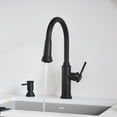 thumbnail image 4 of Empressa High Arc Pull-Down Dual-Spray Kitchen Faucet - Matte Black, 4 of 5