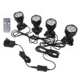 thumbnail image 4 of Focos que cambian de color para exteriores 12W ajustables 16 LED IP68 luces LED impermeables para paisaje enchufe estadounidense 100-240V, 4 of 5