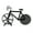 Black, variant on SPRING PARK Stainless Steel Bicycle Pizza Cutter Bike Dual Slicer Chopper Home Kitchen