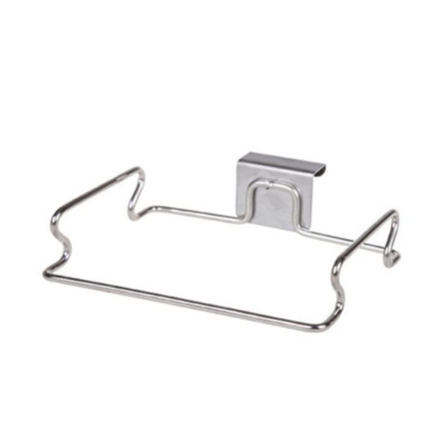 Organizador de almacenamiento de bolsas de basura colgantes de acero inoxidable Soporte para bolsas de basura de acero inoxidable