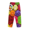 thumbnail image 5 of Balery Brightly Colored Cupcakes print Women's Pajama Pants,Ultra Lightweight Pjs,Lounge Pant-Medium, 5 of 9