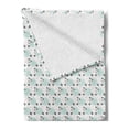 thumbnail image 2 of Sheep Soft Flannel Fleece Throw Blanket, Sleeping Lambs Doodle Bedtime Stars Counting Dream Cheerful Baby, Cozy Plush for Indoor and Outdoor Use, 50" x 70", Peach Mint Green and Black, by Ambesonne, 2 of 5