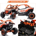 thumbnail image 2 of Luku 2 Seats Kids Electric UTV Vehicle with Remote Control, 2 * 24V Batteries 4 * 200W Motors,Orange Color, 2 of 6