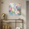 thumbnail image 3 of Fractal Flowers Canvas Floral Abstract Art by Art Remedy, White Frame, 30" x 30", 3 of 7