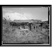 Historic Framed Print, Charlie Yale Main Cabin, Glacier River near Nolan, Bettles vicinity, Yukon-Koyukuk Census Area, AK - 3, 17-7/8" x 21-7/8"