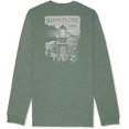 thumbnail image 4 of IZOD Saltwater Mens Big & Tall Green Mariners Cove Long Sleeve Shirt LT, 4 of 7