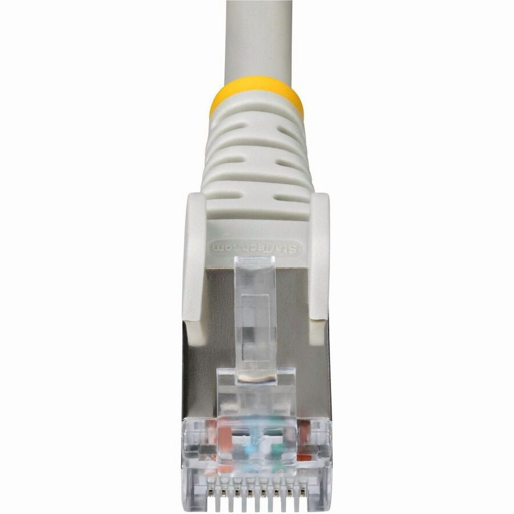 StarTech 100ft Gray CAT6a Ethernet Cable, Snagless RJ45, 10GbE, 100W PoE++, S/FTP, 500MHz, 27AWG Pure Bare Copper, LSZH