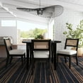 thumbnail image 3 of Homestyles Brentwood 5-Piece Mid-Century Wood Round Dining Set in Black, 3 of 4