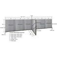 thumbnail image 2 of GOF T-shaped Freestanding Partition (66”D x 264”W x 60”H) Office Room Divider, Privacy Screen, Workstation Cubicle, 2 of 11