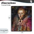 thumbnail image 4 of Stupell Industries Glam Dappled Royalty Renaissance Portrait Black Framed Giclee Art, 11 x 14, by Sarah Adams, 4 of 8
