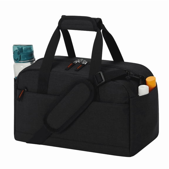 14 Inch Small Gym bag With Wet Pocket-Duffle Bag for Travel Sports,Black