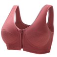 thumbnail image 1 of Aayomet Sports Bra Color Front Closure Large Size Thin Bra Underwear (Coffee, S), 1 of 2