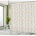thumbnail image 4 of Ambesonne Valentine's Day Shower Curtain, Retro Style Hearts, 69"Wx84"L, Multicolor, 4 of 4