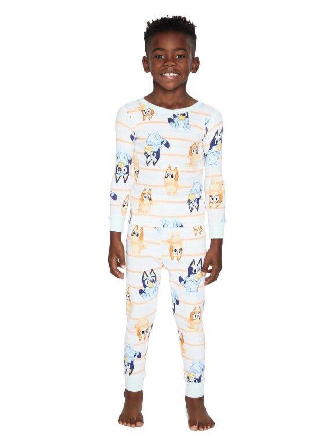 Bluey Toddler Unisex Long Sleeve Top and Pants, 2-Piece Pajama Set, Sizes 12M-5T