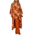 thumbnail image 4 of Ensembles Lounge jovatis pour Femmes à Manches Longues, Chandail Irrégulier Imprimé d'Été pour Femmes à Manches Longues, Blouses et Ensembles à Col Rond, 4 of 7
