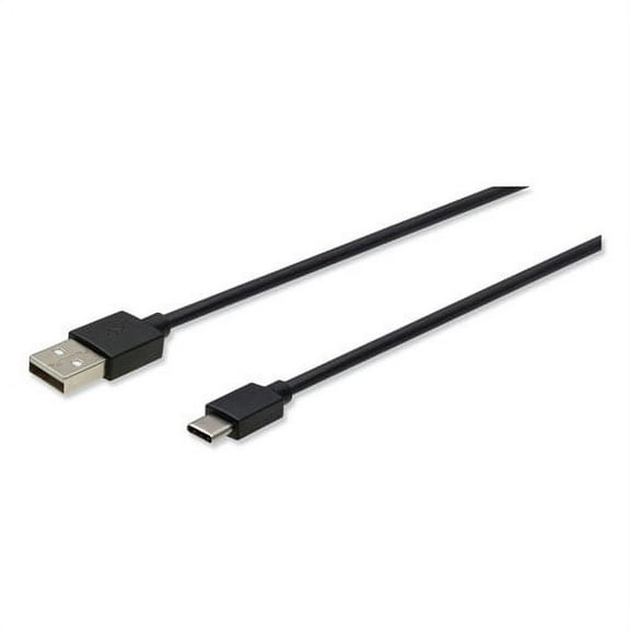 Usb To Usb C Cable, 10 Ft, Black | Bundle of 2 Each