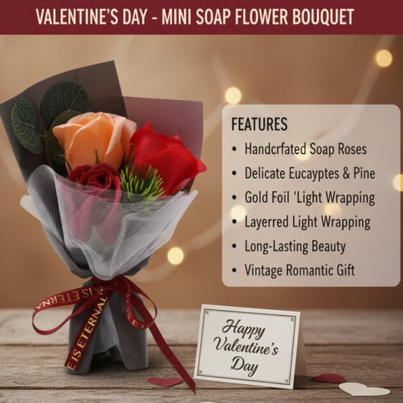 EZPXFCI Preserved Flowers Bouquet Roses, Birthday Flowers for Delivery Prime, Rose Bouquets Kit, Handmade Eternal Rosas Butterfly Gifts for Mom Birthday Women Girl (Red)