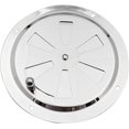 thumbnail image 1 of Grille de Ventilation Ronde en Acier Inoxydable, Évents Réglables de 125mm, Entrée et Sortie d'Air pour Sécheuse, Argent, 1 of 5