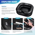 thumbnail image 4 of Lavabo inflable para champú portátil Cehim, negro, 4 of 8