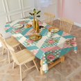 thumbnail image 3 of Pioneer Flower Floral Print Pattern Rectangle Tablecloth 60"x120", Waterproof Polyester Table Cloth, Wipeable Spillproof for Dining Camping Indoor Outdoor, 3 of 6