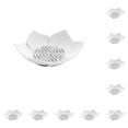thumbnail image 3 of Naiovety Caja de jabón en forma de pétalo de silicona con orificios de drenaje Antideslizante Jabón de baño Soporte de esponja de cocina Bandeja de Blanco crema 10piezas Naiovety CBP035411, 3 of 6