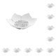 thumbnail image 1 of Toystoory Jabonera adhesiva de silicona, soporte de drenaje con forma de flor, bolsa de almacenamiento, caja de jabón sin organizador para baño y cocina Blanco crema 10piezas Toystoory CBP035411, 1 of 6