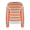 thumbnail image 5 of Gibobby Suéter casual mujer, Suéter Trenzado de Cuello Redondo para Uso Diario Suéter pulóver para Mujer(Naranja,G), 5 of 5