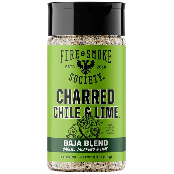 Fire & Smoke Society Charred Chile & Lime All-Purpose Spice Blend, 6.8 oz