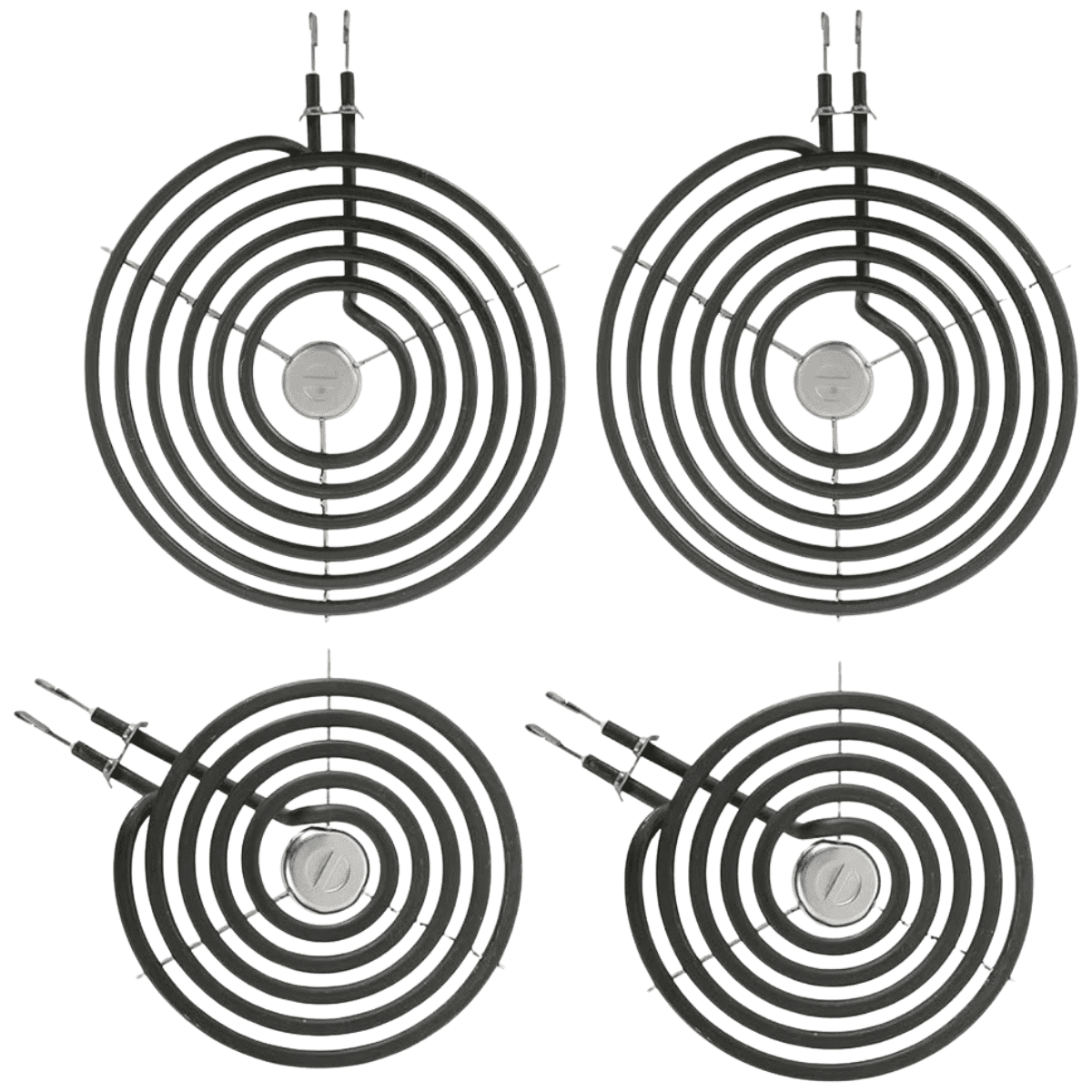 Scaroo 2 WB30M1(6") & 2 WB30M2(8") GE Electric Range Burner Element Kit ERS30M1&ERS30M