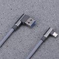 thumbnail image 4 of Miangastore USB Micro Cable Grey 1Set 39.4x1x0.35In Metal Nylon Copper, 4 of 8