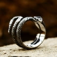 thumbnail image 4 of ZMY Home Stainless Steel Snake Wrap Ring Unique Serpent Design for Men and Women (7), 4 of 6