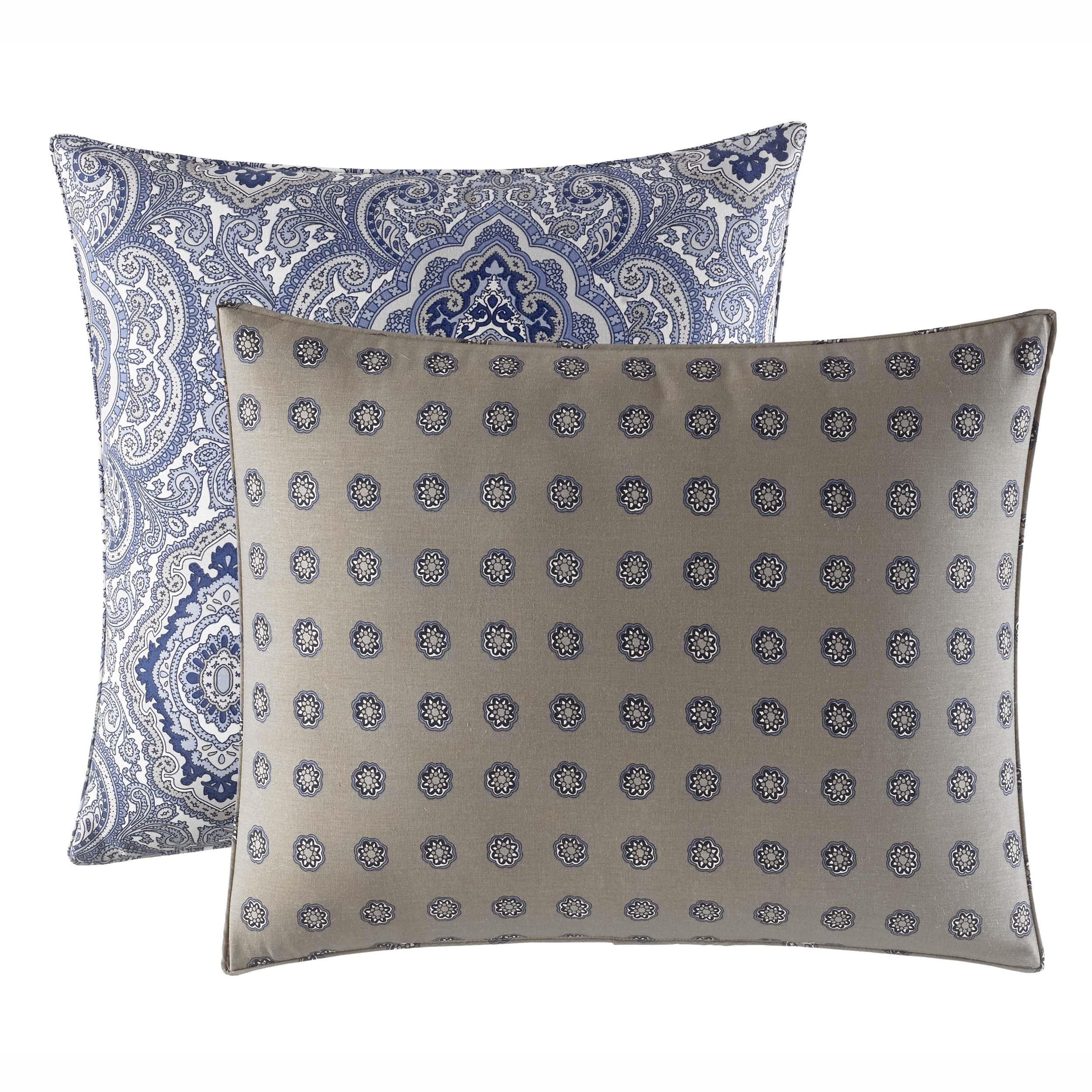 City Scene Milan Blue Decorative Pillow Set