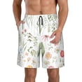 thumbnail image 1 of Fotbe Wildflower Watercolor 2 Trajes de Baño Estampados para Hombre, Shorts de Verano de Secado Rápido, Ropa de Playa, Bañadores-Small, 1 of 6
