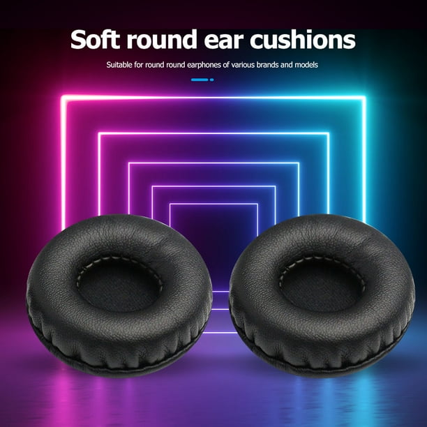 Kuymtek 2 almohadillas para auriculares de 95 mm, almohadillas redondas de repuesto de espuma de poliuretano suave.