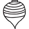 thumbnail image 1 of Printtoo Spinning Top Design Square Wooden Rubber Stamp Craft Textile Block-3 x 3 Inches, 1 of 1