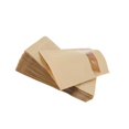 thumbnail image 1 of facefd 50x Kraft Paper Bag Stand Up Pouch Food Zip Lock Packaging w/ Window 18x26+4, 1 of 9