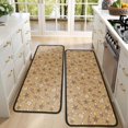 thumbnail image 4 of Kitchen Rugs Sets Of 2,Brown Christmas Pattern Anti Fatigue Kitchen Mat Rugs Non Slip Washable,Decorative Kitchen Floor Mats for Kitchen,Sink,Laundry,17"x47"+17"x47", 4 of 5