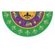 thumbnail image 1 of Bandera de poliéster Fan Mardi Gras Carnival, 45 x 90 cm, 1 of 1