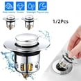 thumbnail image 1 of Bathroom Sink Strainer Pop Up Drain for 1.34~1.45'' Drain Hole, Stainless Steel Bathroom Sink Strainer, Basin Pop Up Drain Filter, 1Pcs, 1 of 8