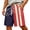 Red, variant on FUZHIQ Mens Shorts Casual 10 Inch Inseam Elastic Waist Workout Shorts Comfortable Summer Beach Shorts Sports with Pockets,XXXXXXL
