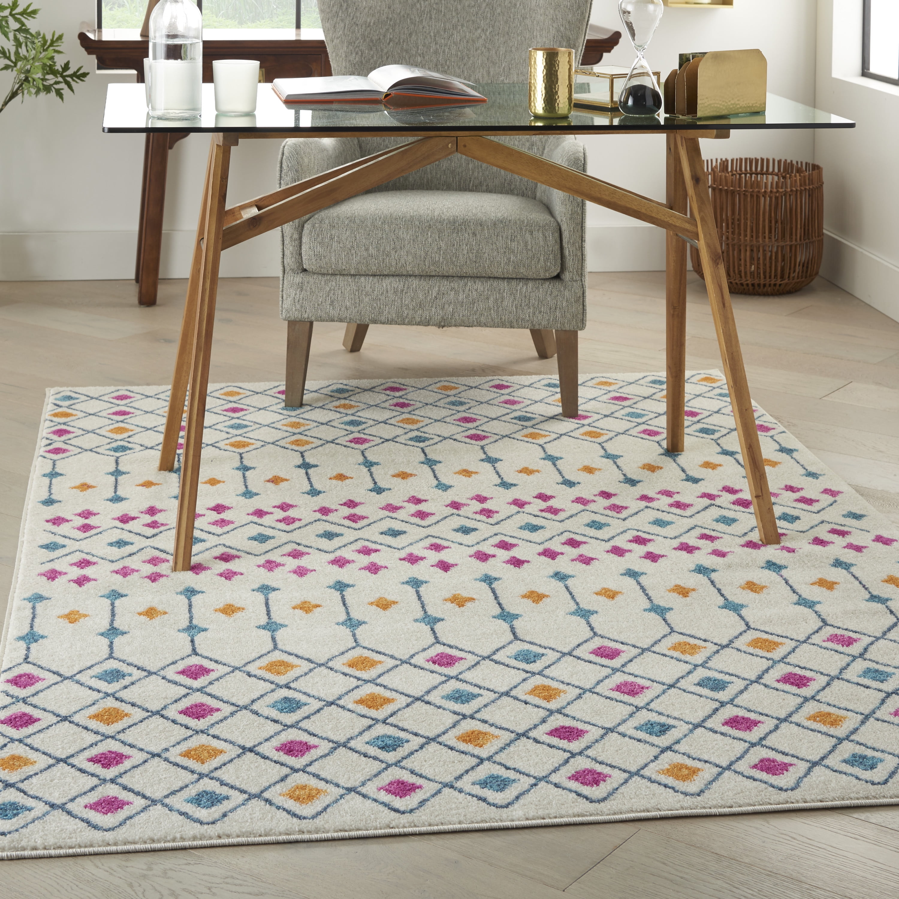 Nourison Passion Ivory/Multi Area Rug