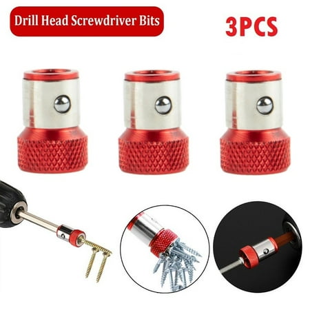

BAMILL 3pcs Drill Head Screwdriver Bits Strong Magnetizer Metal Universal Magnetic Ring