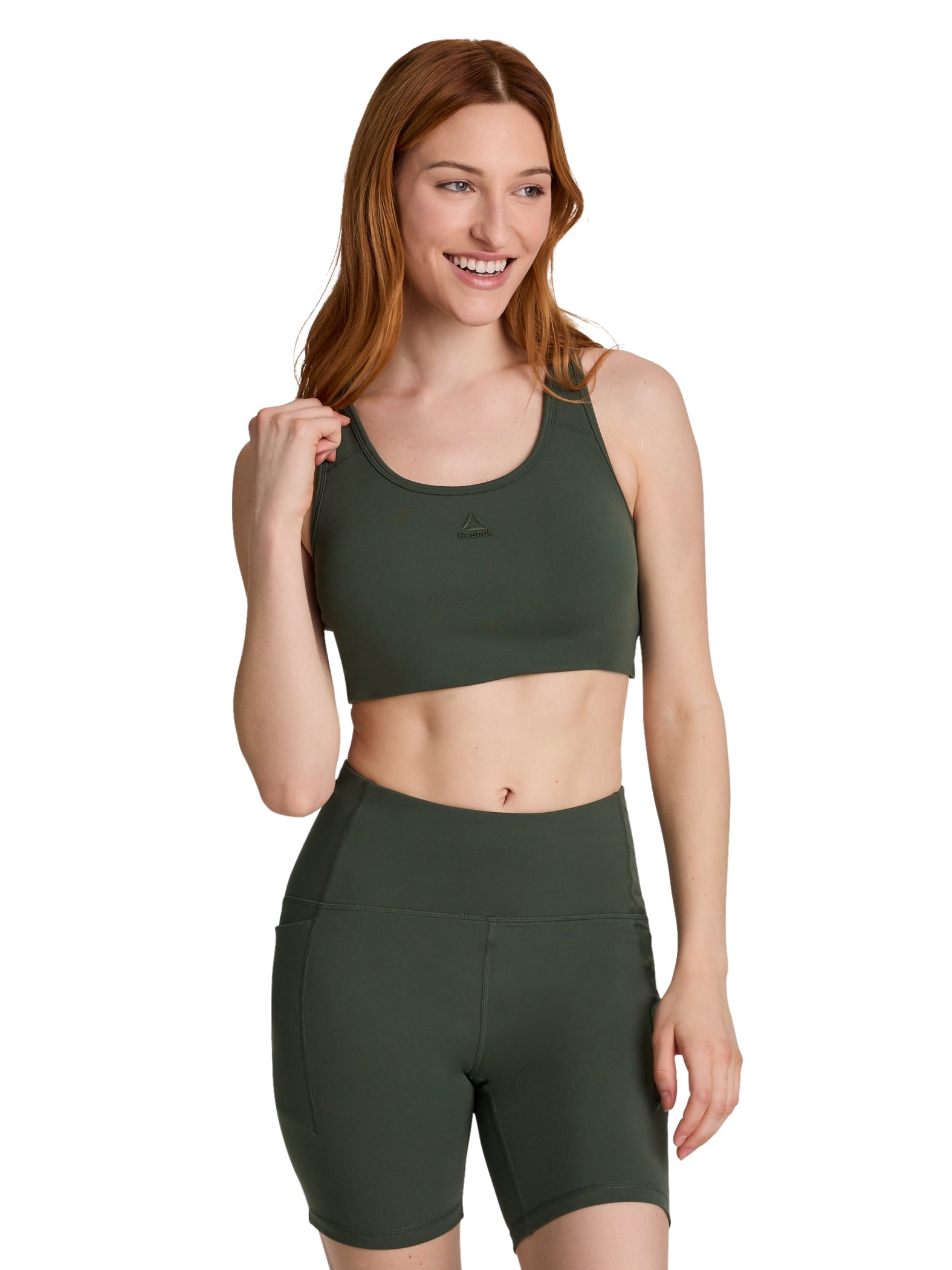Reebok Women's Medium Impact Reflex Bra with Removable Cups, Sizes XS-4X
