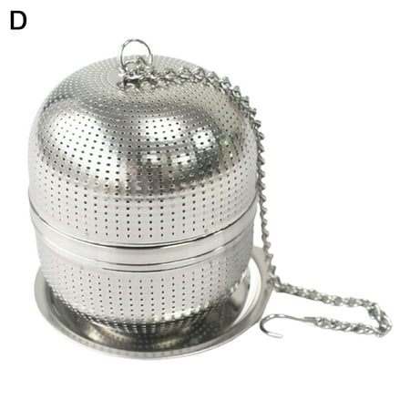 

Farfi 1 Set Tea Strainer Food Grade Rust-proof Stainless Steel Hanging On Cup Style Loose Tea Leaf Infuser for Home (Type D)