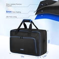 thumbnail image 4 of Carrying Case Compatible with PS5/PS5 Pro/PS4,17 Pockets Travel Storage Bag with Thick Padding Compatible with PS5 Digital Edition,Controller,Game Discs,Charger & Accessories,Black,Blue, 4 of 7